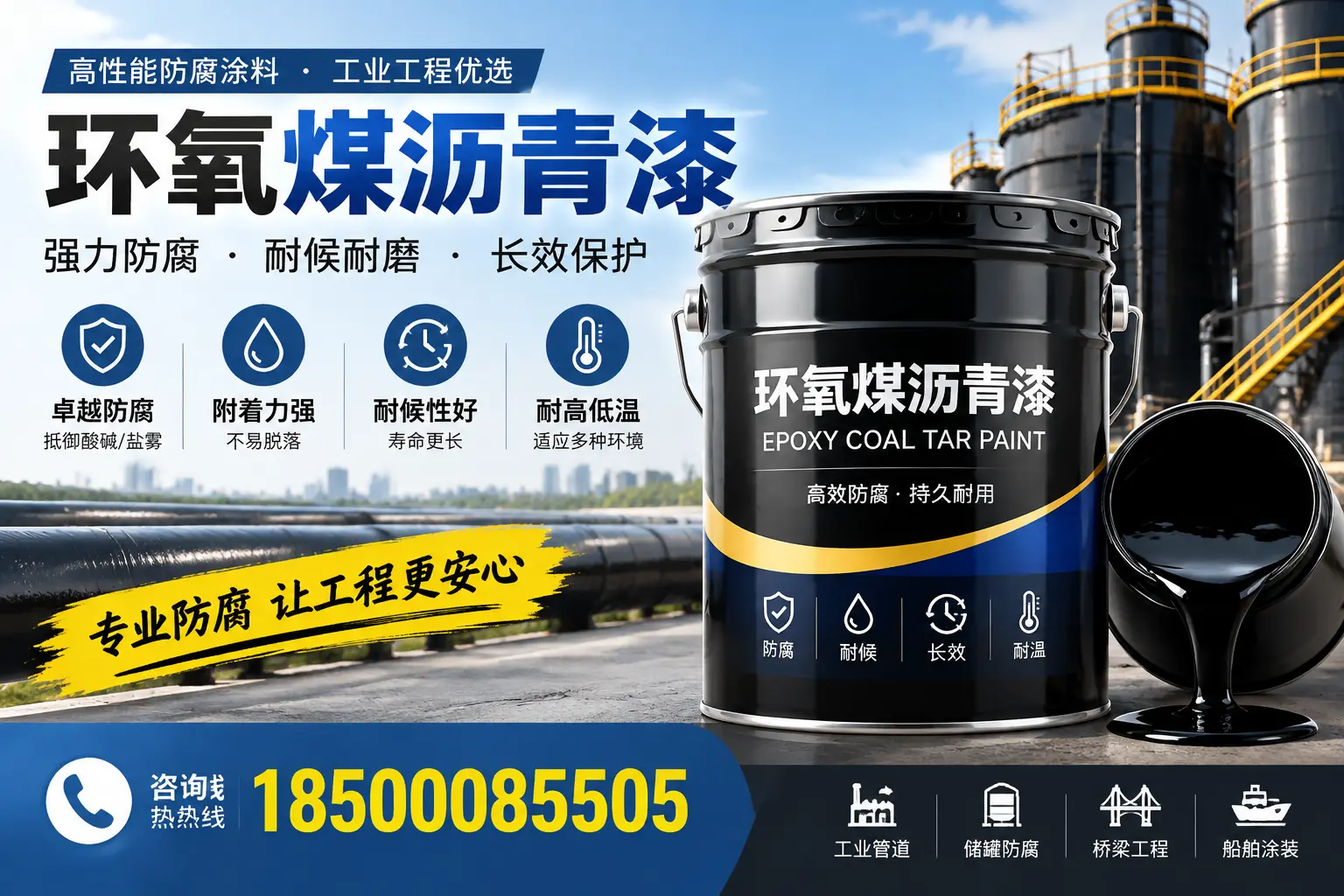 环氧煤沥青漆的施工方法与注意事项，确保在呼伦贝尔顺利完成